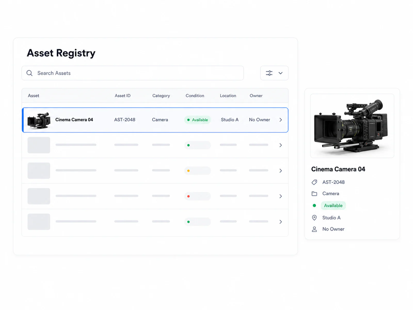 Asset: Asset Registry