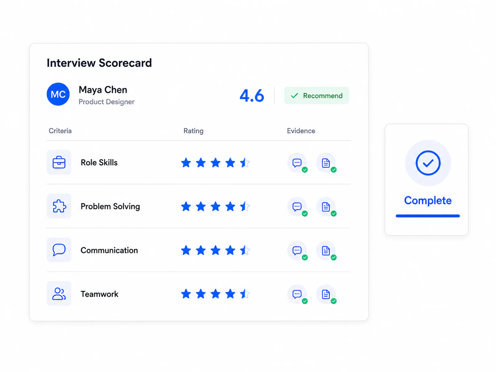 Talent: Structured Interviews